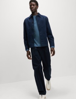 Čistě bavlněné tričko s dlouhým rukávem, měkké na dotek