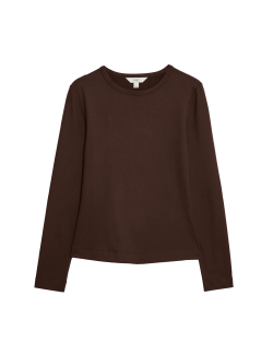 Top s dlouhými rukávy těsného střihu