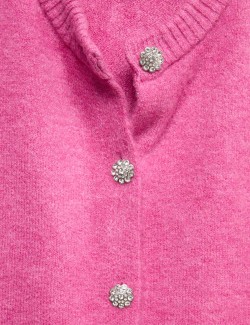 Pletená vesta se zapínáním na knoflíky (6–16 let)