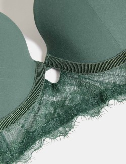 Dlouhá push-up balkonová podprsenka Anna s kosticemi, vel. A–E