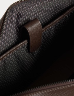 Taška na laptop z kůže se zdrsněným povrchem