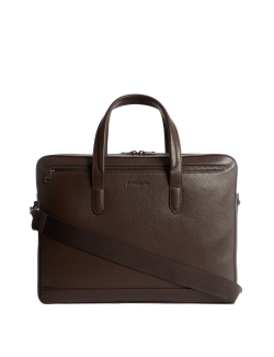 Taška na laptop z kůže se zdrsněným povrchem