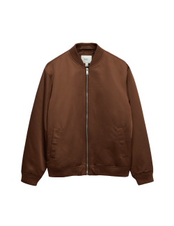 Satin Bomber Jacket