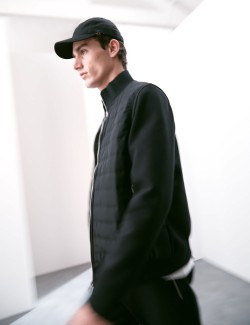 Prošívaná bunda s vysokým podílem bavlny na zip