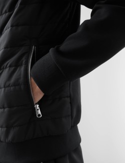 Prošívaná bunda s vysokým podílem bavlny na zip