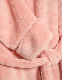 Fleece Hooded Dressing Gown