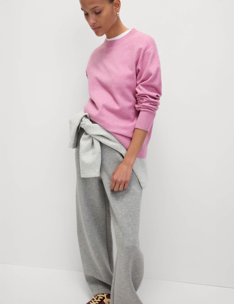 Svetr s výstřihem ke krku ze vzdušné příze