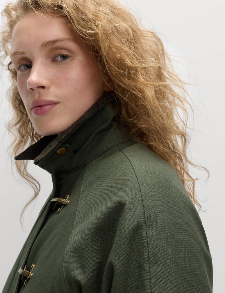 Lehká country bunda z čisté bavlny s přezkou