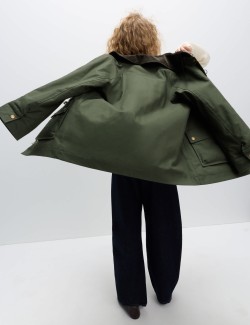 Lehká country bunda z čisté bavlny s přezkou