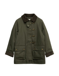 Lehká country bunda z čisté bavlny s přezkou