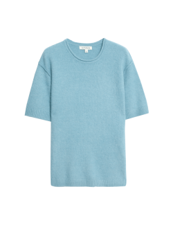 Volný pletený top s vlnou a alpakou