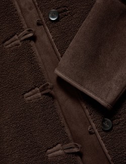 Faux Shearling Reversible Cropped Jacket