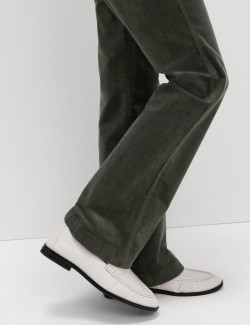 Cotton Rich Cord Flared Slim Fit Trousers