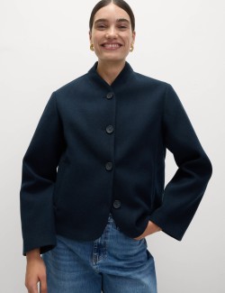 Krátká bunda bez límce