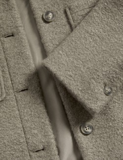 Textured Collared Bomber Jacket