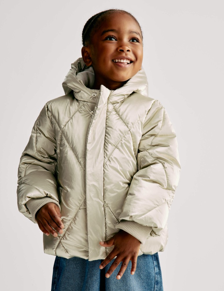 Zateplený metalický kabát s technologií Stormwear™ (2–8 let)