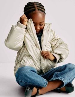 Zateplený metalický kabát s technologií Stormwear™ (2–8 let)