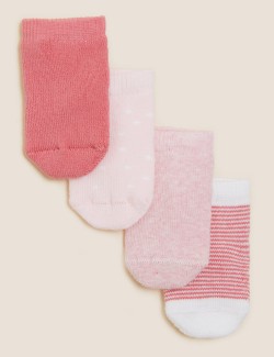 4pk Cotton Terry Baby Socks...