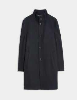 Funnel Neck Overcoat