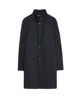 Funnel Neck Overcoat