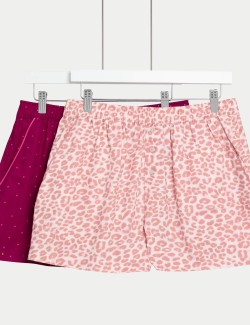 2 ks pyžamových šortek z čisté bavlny s potiskem