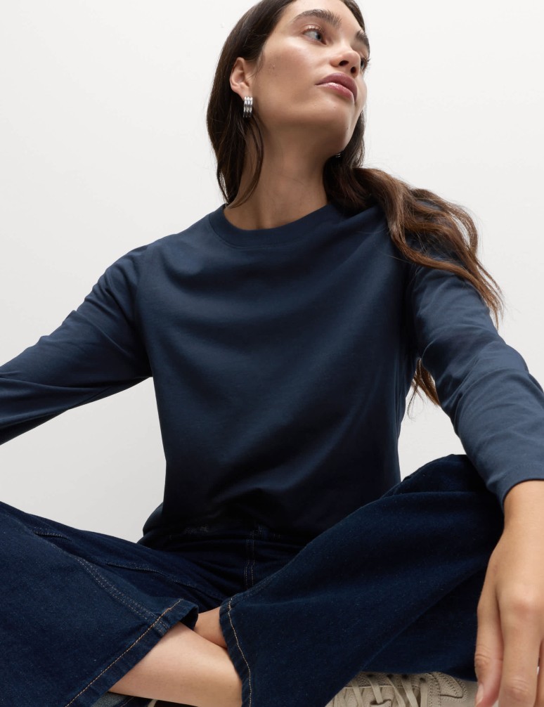 Top z čisté bavlny pro každodenní nošení