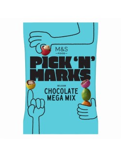 Mléčná čokoláda s rýžovým středem a barevnou cukrovou krustou, arašídy v mléčné čokoládě s barevnou cukrovou krustou a mléčná čo