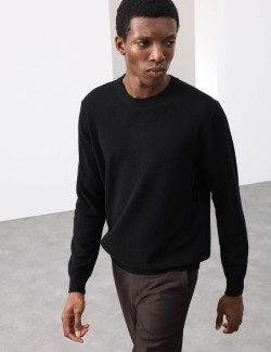 Svetr z čistého kašmíru s výstřihem ke krku