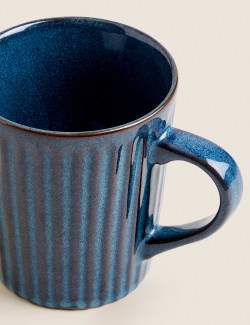 Ribbed Reactive Glaze Mug