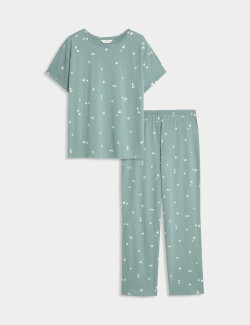 Cotton Rich Printed Pyjama Set