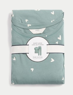 Cotton Rich Printed Pyjama Set