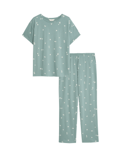 Cotton Rich Printed Pyjama Set