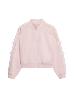 Cotton Rich Tricot Bow Sweatshirt (6-16 Yrs)