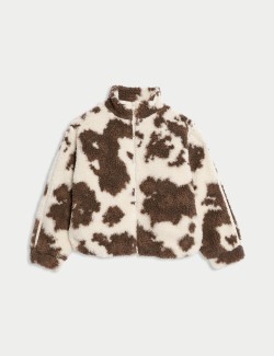 Borg Pony Print Jacket (2-16 Yrs)