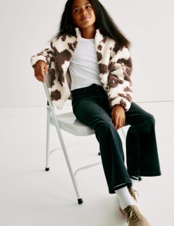 Borg Pony Print Jacket (2-16 Yrs)