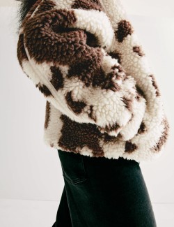 Borg Pony Print Jacket (2-16 Yrs)