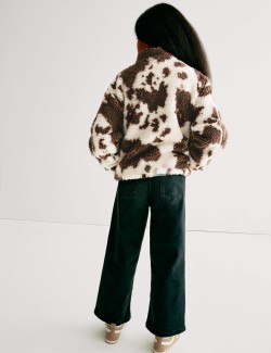 Borg Pony Print Jacket (2-16 Yrs)