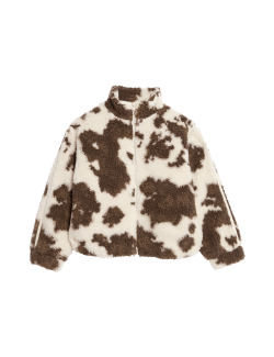 Borg Pony Print Jacket (2-16 Yrs)