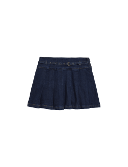 Džínová minisukně se sklady vzadu (2–16 let)
