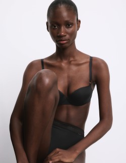 Balkonová podprsenka push-up Boston z mikrovlákna s kosticemi