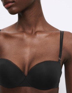 Balkonová podprsenka push-up Boston z mikrovlákna s kosticemi