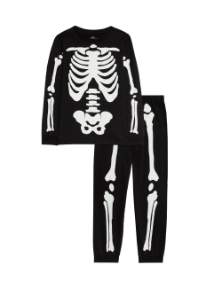 Halloween Skeleton Pyjamas (1 - 16 Yrs)