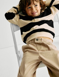 Pruhovaná sportovní košile z čisté bavlny (2–8 let)