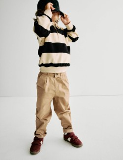 Pruhovaná sportovní košile z čisté bavlny (2–8 let)