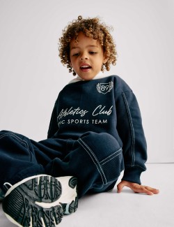 Dvoudílný outfit topu a spodního dílu s vysokým podílem bavlny (2–8 let)