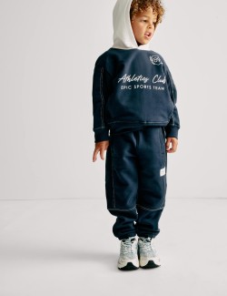 Dvoudílný outfit topu a spodního dílu s vysokým podílem bavlny (2–8 let)