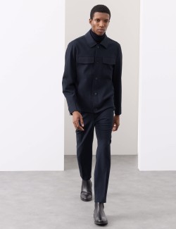 Funkční keprová bunda s texturou