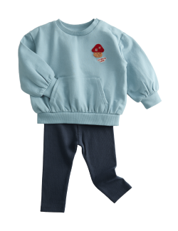 2pc Cotton Rich Top & Leggings Outfit (0-3 Yrs)