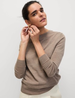 Svetr ke krku z čisté merino vlny