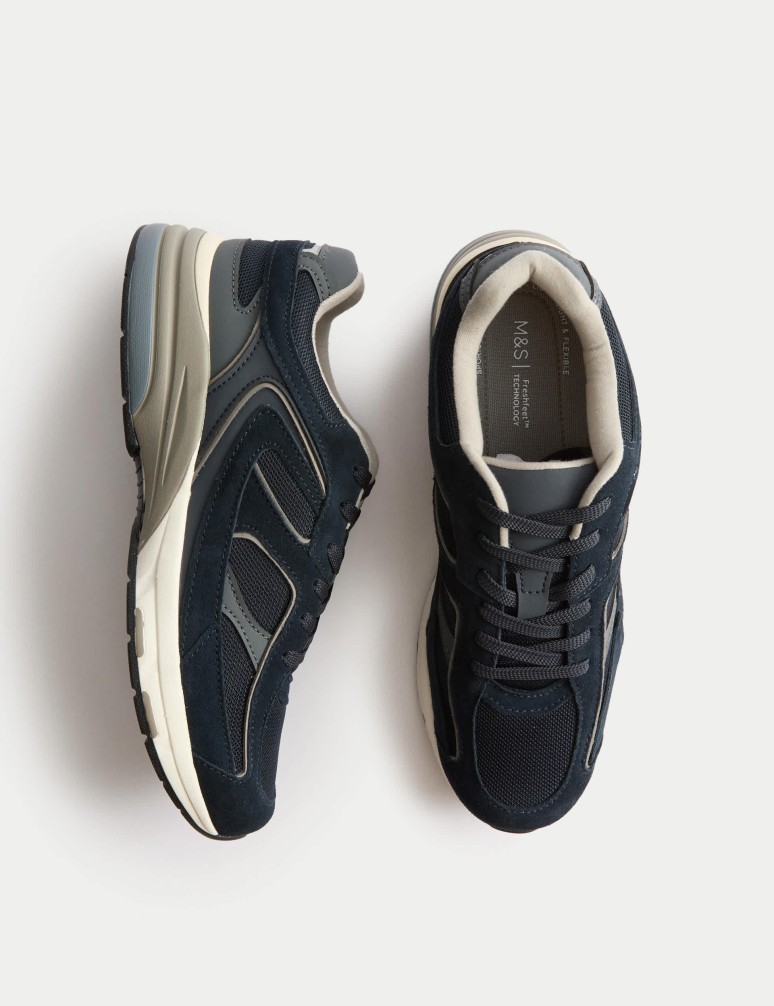 Kožené šněrovací tenisky